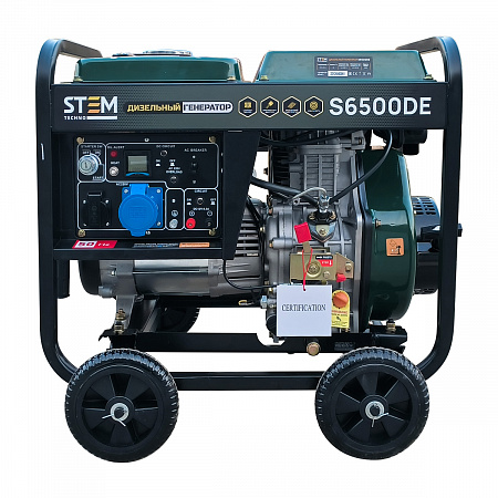 Генератор дизельный STEM Techno S6500DE (6,5кВ,электростартер, дисплей, подогрев) Генератор дизельный STEM Techno S6500DE (6,5кВ,электростартер, дисплей, подогрев)